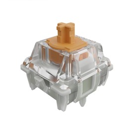 kutethy Gateron Dual-Rail Magnetic KS-20 Orange Keyboard Switches, Linear Pre-lubed Magnetic Switches for Magnetic Mechanical Keyboards(36PCS)