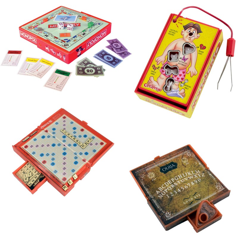 World's Smallest Mini Board Games Bundle Set of 4 -