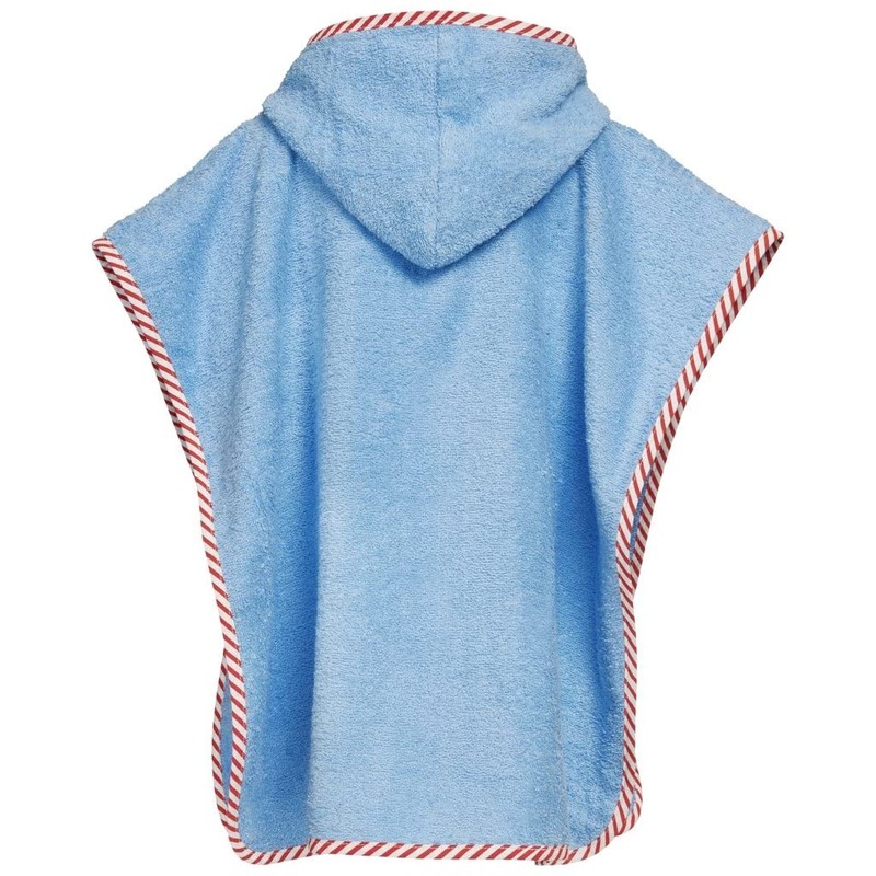 Playshoes Unisex Children's Terry Towelling Poncho Bathrobe Towel, Bulldozer