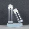 FRCOLOR 2pcs Empty Airless Pump Bottle Refillable Plastic Vacuum Pump