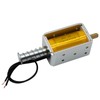 TOMSHIELE DC24V Linear Solenoid，35mm Stroke Push-Pull Solenoid Electromagnet，24V Electric Magnet，Long