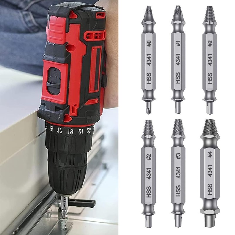 CRLLDPM Screw Extractor Set, Screw Extractor with Magnetic Bit Holder,