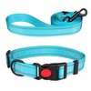 Reflective Dog Collar and Leash Set with Safety Locking Buckle