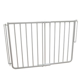 Cardinal Gates SS30 Stairway Special Baby Gate for Top of Stairs - Adjustable Indoor Dog Gate - Aluminum Metal Safety Gate for Kids & Pets - 27 to 42.5 Inches Wide - White - USA Based Company