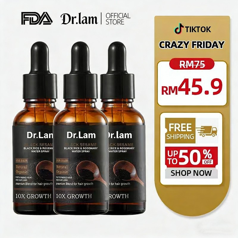 Dr.Lam Original 10X Hair Growth Serum Black Sesame & Ginseng
