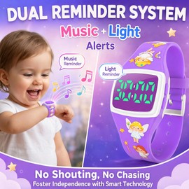 Potty Watch for Toddler Boys Girls, Potty Training Watch for 3-7 (Purple)