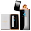 Electronic Lighter, Windproof USB Rechargeable Slim Coil Electric Lighters with