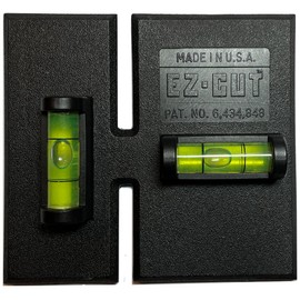 EZ-CUT Professional Level Template Tool, Old-Work Electrical Box Template and Guide, Black, Labor Saving Devices. Made in USA