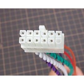 Anyqinsog 12-pin Speaker Output Cable Harness Plug Compatible with SKAR Audio SK-M9005D CAR Amplifier 900W (Tin Plated pins Version)
