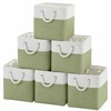 Guoovvs Fabric Storage Cubes, 11 inch cube storage bin with