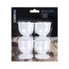 Chef Aid White Plastic Egg Cups, Set of 4
