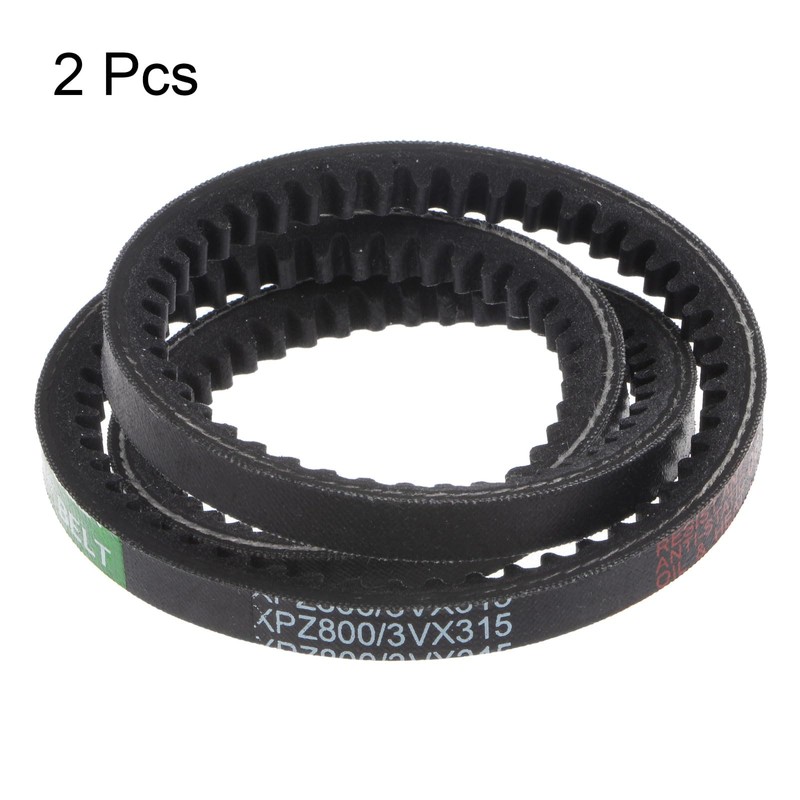 sourcing map 2pcs XPZ-800 V-Belts Drive Belt 800mm Pitch Girth