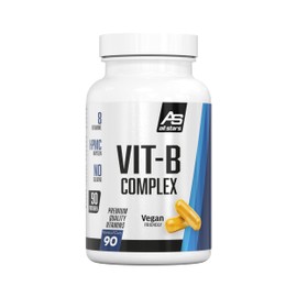 All Stars Vitamin B Complex - 90 Capsules, Pack of 1 (1 x 45 g), with 8 Valuable B Vitamins - High Dose with 300% Daily Intake