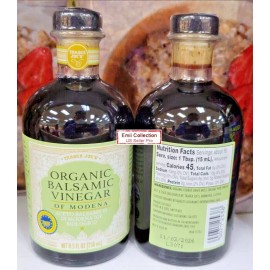 Trader Joe’s Organic Balsamic Vinegar of Modena 8.5fl oz 250ml (2 Bottles)