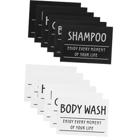 Etiquetas Impermeables Botellas de Baño Etiquetas Adhesivas Jabón de Manos Organizador Champú y Acondicionador para Baño y Lavandería