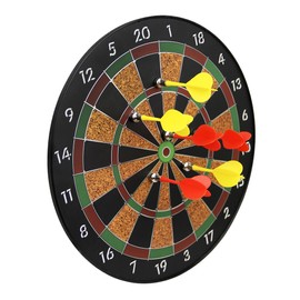 Dart Board, 11.8 inches (30 cm), Hard Household Tarboard, Dart Arrow Set, Indoor Play, Tool, Safety, Magnetic Design, 6 Arrows Included, Safe for Kids, Safe Dart Board, Office, Parties, Bars,