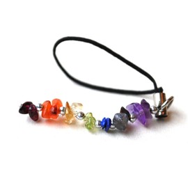 Chakra Balancing - Reiki Healing Energy Charged Chakra Crystal Chip Keyring/Mobile/Bag Charm (Beautifully Gift Wrapped)