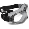 SolidWork Safety Goggles Anti-Fog Clear Lens with Adjustable Elastic Headband.