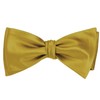 tiemart Men's Self-Tie Bow Tie (Gold)