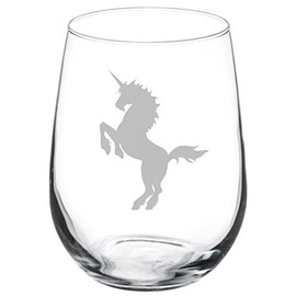 Wine Glass Goblet Unicorn (17 oz Stemless)