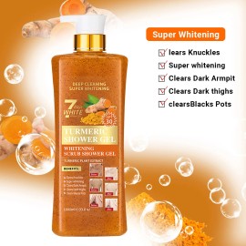 Unbranded Exfoliating Body Wash with Turmeric - Moisturizing Shower Gel for Smooth Skin