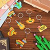 ZAUGONTW 48 Pcs Mexican Fiesta Keychains - Cinco De Mayo
