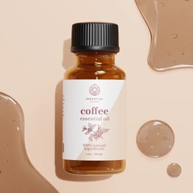 Coffee Essential Oil - Premium Grade 100% Undiluted Essential Oil | for Aromatherapy, Soaps, Lotions, & Candles | Vegan & Cruelty Free (1 Fl Oz)