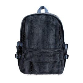 LA HUATE Unisex Corduroy School Backpack, Large Capacity Casual Daypack Lightweight Travel Backpack College Book Bag Laptop Bag