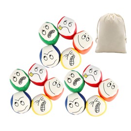 DMSESRLS Juggling Balls for Beginners, Pack of 15 Juggling Balls Children, Juggling Balls with Storage Bag, Durable and Soft PU Leather Juggling Balls, Educational Juggling Balls for Boys, Girls