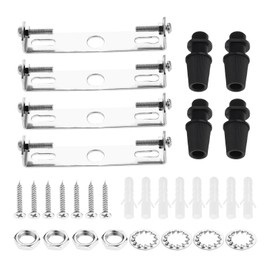 90MM Ceiling Light Fixture Mounting Bracket, Lighting Fixture Ceiling Plate Bracket Crossbar Pendant Bracket with Screws for Home Office Ceiling (4Set)