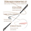 SUMEITANG Medium Brown Eye Brow Pencils for Women, 6Pcs Waterproof