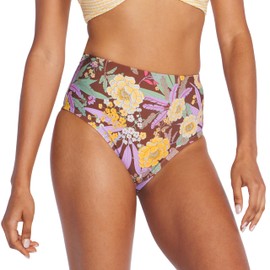 Speedo Standard Swimsuit Bottom Bikini High Waist, Simple Brown
