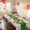 Grass Table Runner, 6 Pcs Green Grass Table Runners for