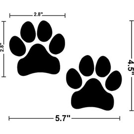 I Make Decals - Paw Prints, Black, Pawprints, FBA, Prime, Paws, Dog, Puppy, Vinyl, Sticker, Decal, Label, Placard, Black