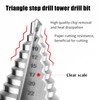 HSS Step Drill 10 mm Shank Taper Drill Bit Peeling