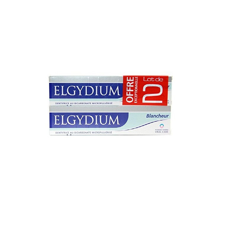 Elgydium Whitening Toothpaste with Bicarbonate Lot De 2x75 Ml