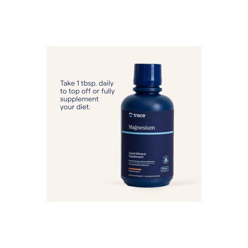 Trace Minerals Research Magnesio líquido 300 mg, 16 onzas líquidas