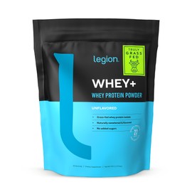LEGION Whey+ Protein Whey Isolate from Grass Fed Cows - Whey Protein Isolate Powder Low Calorie, Non-GMO, Sugar Free, Lactose and Gluten Free, All Natural Protein Powder for Men & Women, 30 Servings…