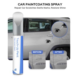 PARTS4EV PS2/WS2 Bright Silver Metallic Touch Up Paint Compatible with Jeep Exact Match Chips and Nicks Touch Up