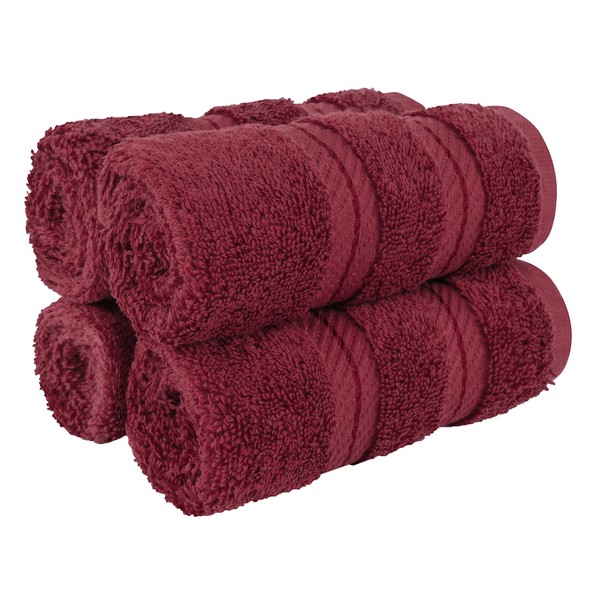 American Soft Linen Luxury Washcloths for Bathroom, 100% Turkish Cotton