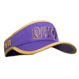 Omega Psi Phi Feather Light Visor Multicolor