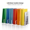 SANRUI 2-Pack Acrylic Magazine File Holder Desk Organizer Magazine Rack,