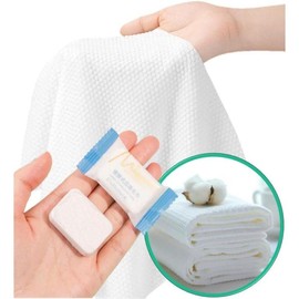 Premium Travel washcloth, Thicker Larger Compressed Towels (11.8"X 10.6"), Portable - Color: 23.6" X 11.8"