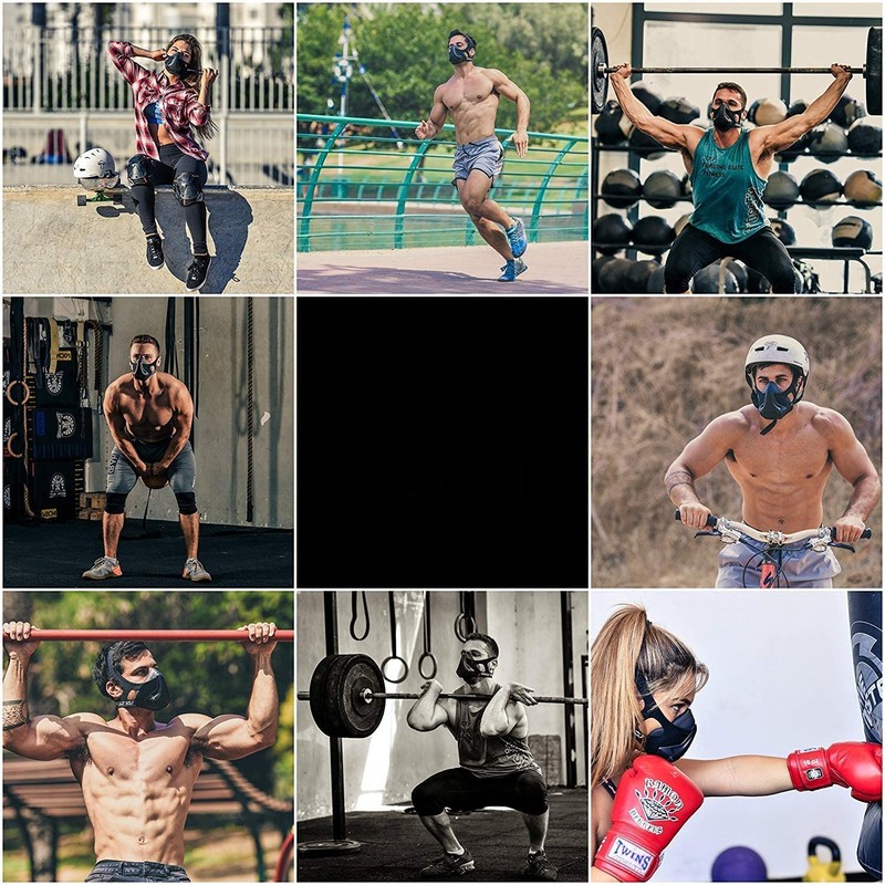 Training Altitude Mask, High Elevation Sport Mask to Improve Lung