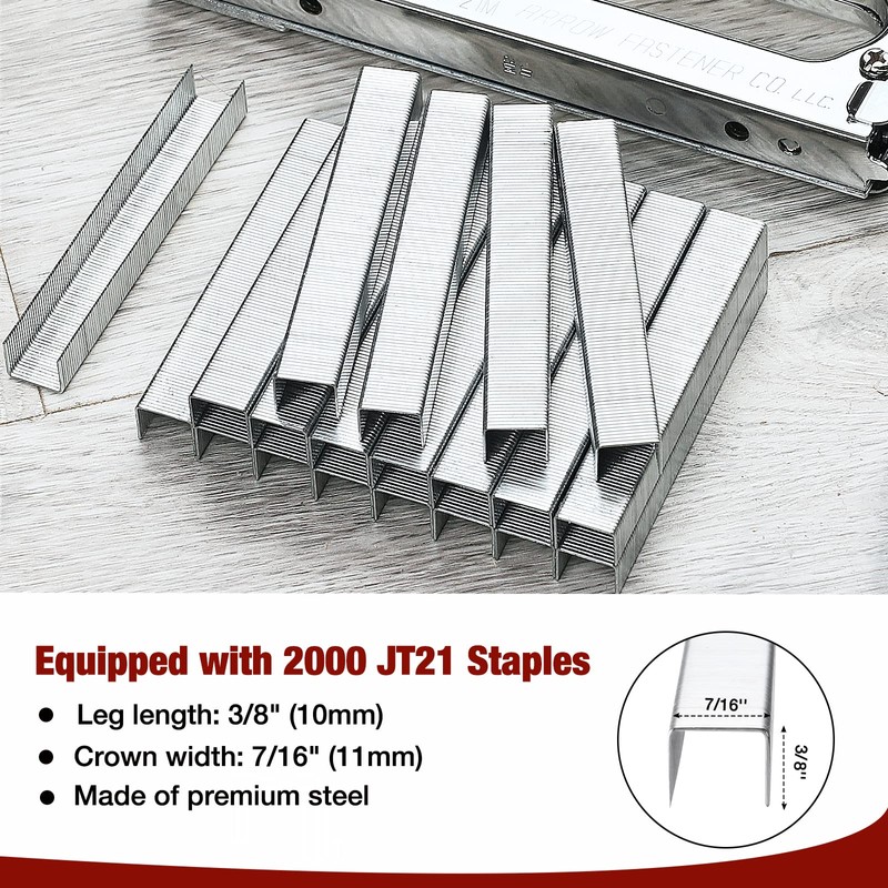 Arrow JT27 Light Duty Staple Gun Kit, Thin Wire Stapler