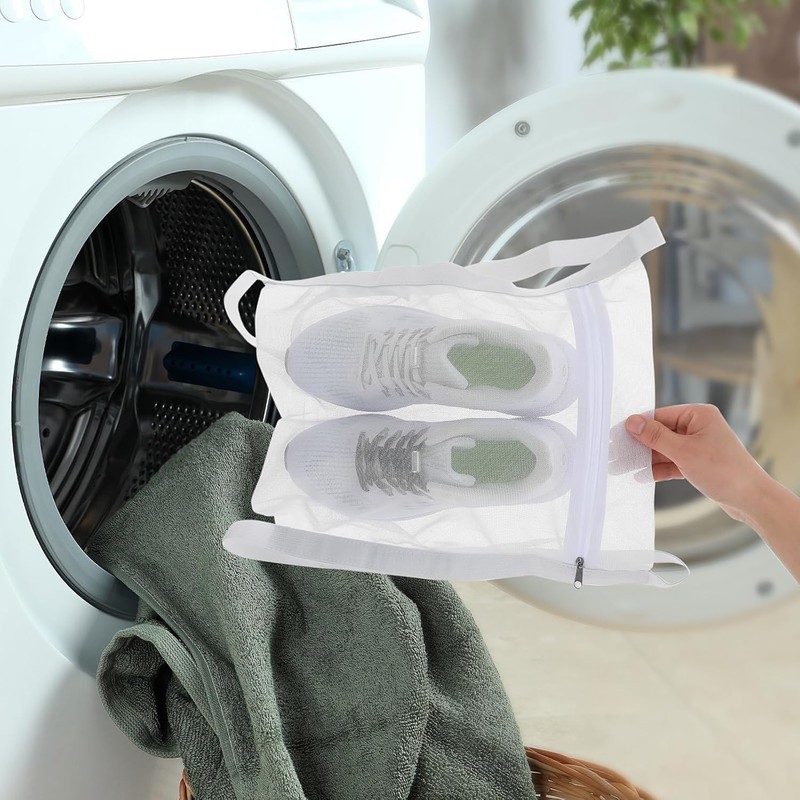 Sneaker Wash Dry Net Bag, 2Pcs Sneaker Mesh Bag, Large