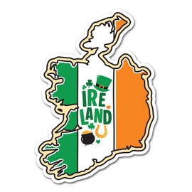 2 x 10cm Ireland Vinyl Stickers - Irish Landmarks City Country Map Flag Travel Holiday Geography Location Decal Scrapbook Sticker #83334