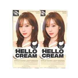 Mise-en-scène Hello Cream Hair Dye 10WLB Warm Light Brown x2 / 미쟝센 헬로크림 염색약 10WLB 웜라이트브라운 x2개