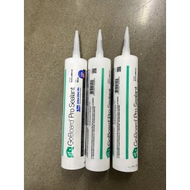 White 3 Pack GoBoard PRO Sealant White 10.3oz Tube Joint Sealant