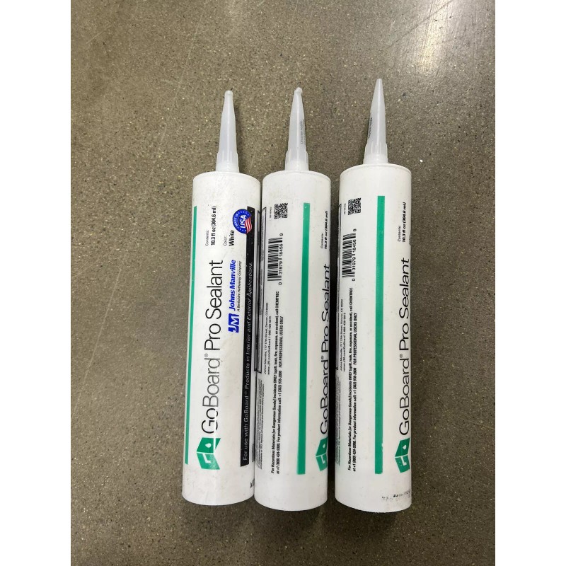 White 3 Pack GoBoard PRO Sealant White 10.3oz Tube Joint